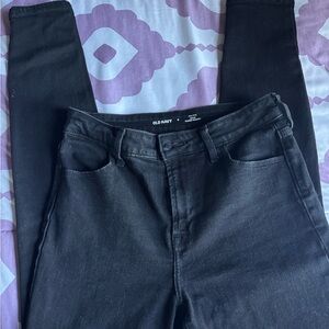 Old Navy High-Rise Super-Skinny Black Jeans